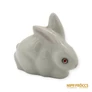 Kép 1/6 - Porcelán, kerámia - Apró fehér nyúl
