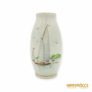 Kép 2/6 - Hollóházi porcelán -  Balatoni emlék váza vitorlással