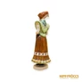 Kép 5/10 - Hollóházi porcelán -  Népviseletes nő keszkenővel