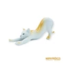 Kép 1/10 - Hollóházi porcelán - Nyújtózkodó macska