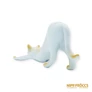 Kép 4/10 - Hollóházi porcelán -  Nyújtózkodó macska