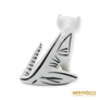 Kép 5/11 - Hollóházi porcelán -  Art deco macska