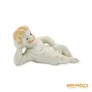 Kép 1/11 - Porcelán, kerámia - Heverő gyerek fehér ruhában