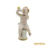 Kép 2/11 - Schaubach Kunst porcelán -  Puttó trombitával