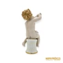 Kép 5/11 - Schaubach Kunst porcelán -  Puttó trombitával