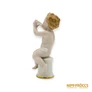 Kép 7/11 - Schaubach Kunst porcelán -  Puttó trombitával
