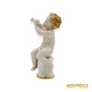 Kép 8/11 - Schaubach Kunst porcelán -  Puttó trombitával