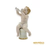 Kép 9/11 - Schaubach Kunst porcelán -  Puttó trombitával