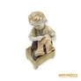 Kép 1/11 - Porcelán, kerámia - Himző gyerek zsámolyon törökülésben