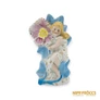 Kép 1/11 - Porcelán, kerámia - Kis váza virággal és kislánnyal