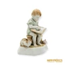 Kép 2/10 - Zsolnay porcelán -  Olvasó fiú cicával