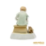 Kép 5/10 - Zsolnay porcelán -  Olvasó fiú cicával