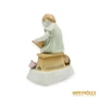 Kép 6/10 - Zsolnay porcelán -  Olvasó fiú cicával