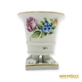 Kép 1/10 - Herendi porcelán - Oroszlán lábas virágmintás kaspó