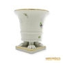 Kép 7/10 - Herendi porcelán -  Oroszlán lábas virágmintás kaspó