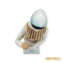 Kép 9/10 - Zsolnay porcelán -  Csíkos ruhás nő korsóval