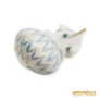 Kép 9/10 - Aquincumi porcelán -  Aquazúr ülő oroszlán