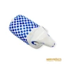 Kép 6/7 - Hollóházi porcelán -  Kék-fehér kos bonbonier