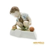 Kép 8/10 - Zsolnay porcelán -  Tyúkot simogató kisgyerek