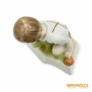 Kép 9/10 - Zsolnay porcelán -  Tyúkot simogató kisgyerek