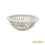 Kép 3/5 - Herendi porcelán -  Fonott kosár virág mintával