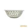Kép 4/5 - Herendi porcelán -  Fonott kosár virág mintával