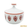 Kép 8/10 - Hollóházi porcelán -  Hegyvidékért feliratú csészék és cukortartó