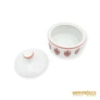 Kép 9/10 - Hollóházi porcelán -  Hegyvidékért feliratú csészék és cukortartó