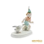 Kép 2/10 - Metzler & Ortloff porcelán -  Kisfiú libával