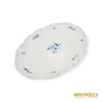 Kép 1/5 - Zsolnay porcelán - Kék virágos sültes tál