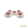 Kép 2/7 - Hollóházi porcelán -  Napocskás kávés csészék (5 darab)
