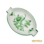 Kép 2/4 - Herendi porcelán -  Zöld mintás kis hamutál
