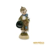 Kép 1/9 - Porcelán, kerámia - Kis ember kalappal a kezében