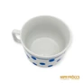 Kép 5/6 - Zsolnay porcelán -  Kék pöttyös bögre