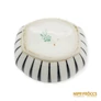 Kép 7/7 - Hollóházi porcelán -  Fekete-fehér csíkos bonbonier