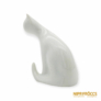 Kép 3/10 - Royal Dux porcelán -  Fehér ülő macska