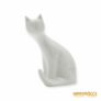 Kép 8/10 - Royal Dux porcelán -  Fehér ülő macska