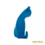Kép 7/10 - Royal Dux porcelán -  Kék ülő macska