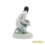 Kép 4/10 - Zsolnay porcelán -  Ülő akt