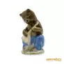 Kép 8/10 - Gorodnitsa porcelán -  Balalajkázó medve