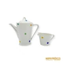 Kép 4/9 - Hollóházi porcelán -  Pöttyös kancsó és kiöntő