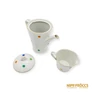 Kép 7/9 - Hollóházi porcelán -  Pöttyös kancsó és kiöntő