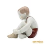 Kép 7/10 - Aquincumi porcelán -  Cipőt húzó kisfiú