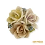 Kép 2/8 - Capodimonte porcelán -  Rózsák
