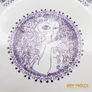 Kép 5/6 - Zsolnay porcelán -  Tál nőalakkal és életképekkel
