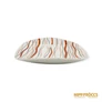 Kép 5/9 - Hollóházi porcelán -  Csíkos süteményes tál 6 db