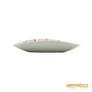 Kép 6/9 - Hollóházi porcelán -  Csíkos süteményes tál 6 db