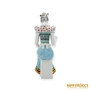 Kép 5/10 - Hollóházi porcelán -  Hímző nő
