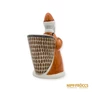 Kép 3/10 - Hollóházi porcelán -  Mikulás puttonnyal