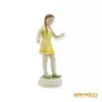 Kép 2/10 - Drasche porcelán -  Éneklő lány (sárga ruhában)